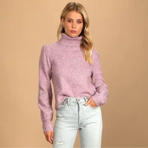 Vici Beautiful Soft Lilac Knit Sweater